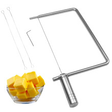 Cheese Slicer Kit with Stainless Steel Handle, Extra Wires for DIY Cheese Board Assembly
