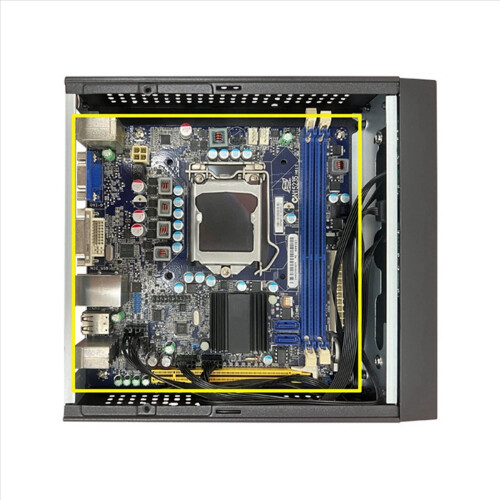 2X M09 HTPC Host Mini ITX Computerbehuizing DC-voeding Industriële besturingsbehuizing Thuisdesktopcomputerbehuizing 2