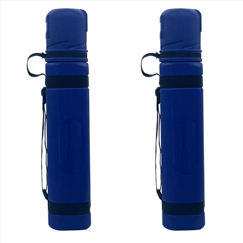 2X Blue 14.3Lb Guard Welding Weld Electrode Rod Storage Tube Container Hold Cannister With Straps 4853066922375