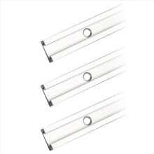 3x aluminium stanggeleider T-tracks T-sleuf malbevestiging voor tafelzaagmeetstang (400 mm)