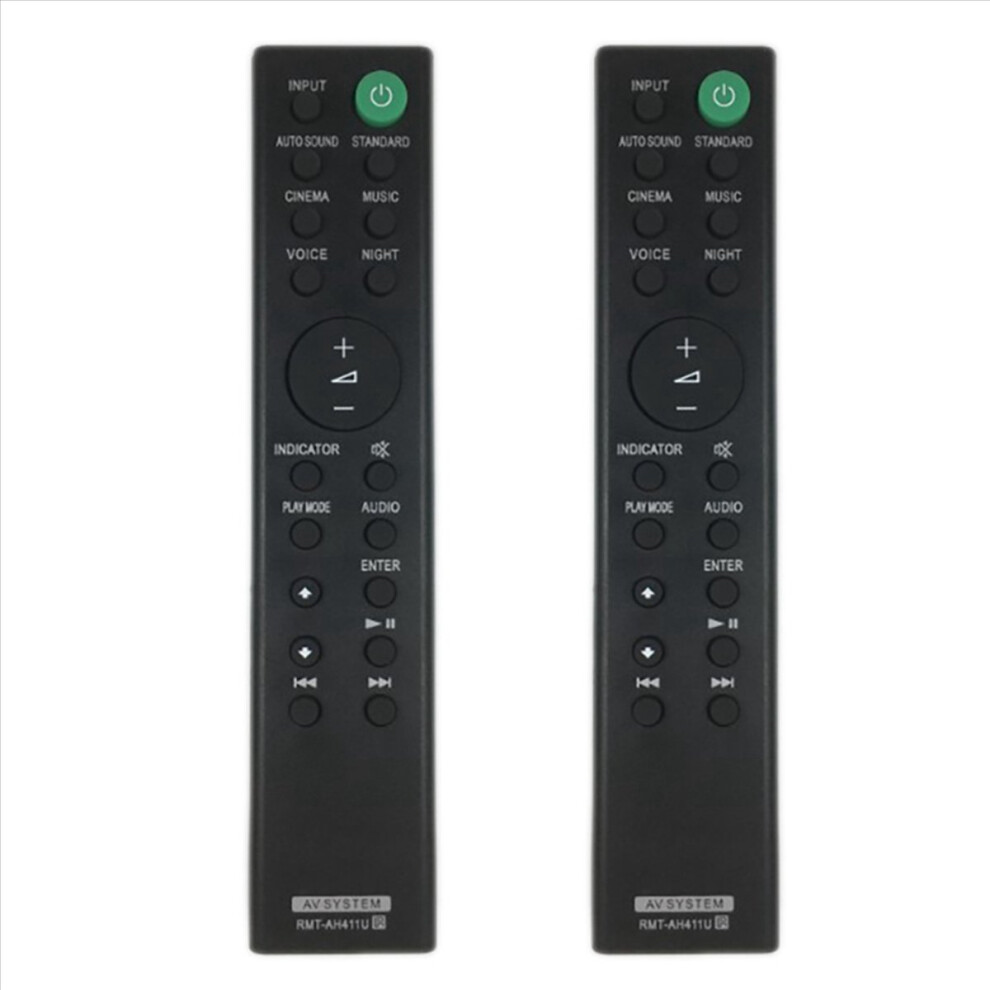 2X -Ah411u Replacement Remote Control For Soundbar Ht-S100f Ht-Sf150 4853066918842