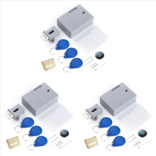 3X RFID Electronic Cabinet Lock Electronic Dark Lock Hidden for Wooden Cabinet Locker Drawer Shoe Cabinet Drawer Lock