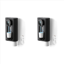 2X Mouthwash Dispenser for Bathroom, 18.26 Oz (540Ml) Touchless Auto Mouth Wash Dispenser with Magnetic Cups Black