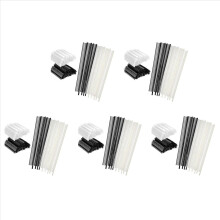 Kit di mini etichette da 10000 pezzi, etichette per indumenti con attacco a barbiglio da 0,5 cm, 5000 fermagli neri e 5000 fermagli bianchi