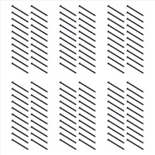 M3 X 45mm Alloy Steel Hex Socket Button Head Screws Black 120 Pcs