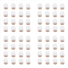 64 PCS Silicone Chair Leg Caps Table Foot Pads for Round 12-17mm Bottom Non-Slip Desk Foot Covers Floor Protectors Cover