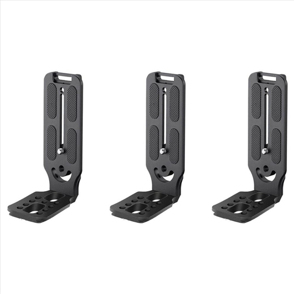 3X Dslr Camera L Bracket Vertical Horizontal Switching Tripod Quick Release Plate For 4853066929107