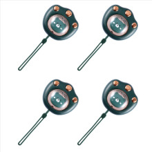 4X Prenosný ohrievač rúk 2400Mah USB nabíjateľná powerbanka dobíjateľná mini ohrievač rúk pre zimnú outdoorovú turistiku zelený