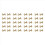 40x Arc Solid Brass Button Stud Screw Nail Screw Back Leather Rivet Belt 6mm 1