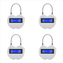 Cadeado Temporizador Inteligente 4X com Visor LCD, Temporizador Eletrônico Multifuncional, Recarregável via USB.