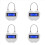 4X Smart Time Lock LCD Display Time Lock Multifunction Electronic Timer, USB Rechargeable Temporary Timer Padlock 1