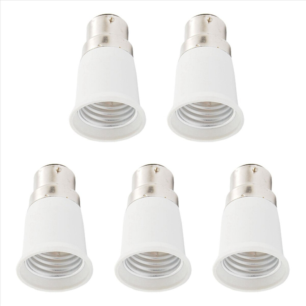 5X B22 To E27 Lamp Bulb Socket Adapter Convertor New Light