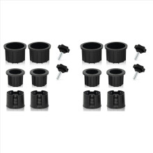 Lot de 16 bouchons et capuchons pour pied de parasol, pièces de rechange pour stabilisateur de pied de parasol de terrasse