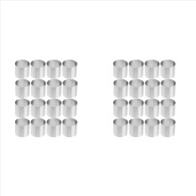 Round Cake Ring Mold Stainless Steel Baking Rings 32Pcs Dessert Mousse Mold Mini Cake Pastry Ring Food Molding Set