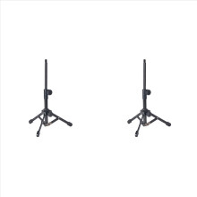 2 Mini Suportes de Mesa para Microfone com Tripé e Rosca de 3/8" para Reuniões, Palestras e Apresentações.