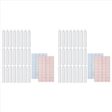 48 leere Aluminium-Farbtuben (20 ml) zum Anmischen und Aufbewahren von Acryl- und Ölfarben