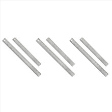 Régua de metal com base de cortiça (6 unidades): (30 + 45 cm) Régua de aço inoxidável antiderrapante com marcações em polegadas e centímetros