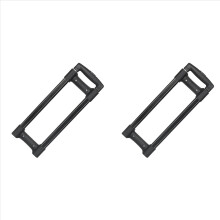 2X Parti di valigie telescopiche per valigie trolley, aste telescopiche di ricambio, parte di riparazione per maniglia per bagagli lunga