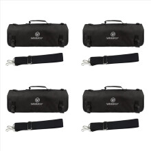 4X Knife Bag Nylon Chef Roll Bag with 8 Pocket for Kitchen Accessories Portable Knives Case Holder