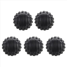 5X Pu Foam Bump Fascia Ball Muscle Relaxation Fitness Massage Ball Waterproof and Easy to Clean Health Care Ball-Black