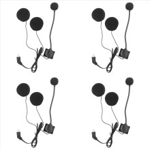 4X moottoripyöräkypärä Bluetooth-kuulokkeet mikrofoni kaiutin kuulokkeet lisävarusteet puolikypärään