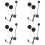 4X Motorhelm Bluetooth Headset Microfoon Luidspreker Headset Accessoires voor Halve Helm 1