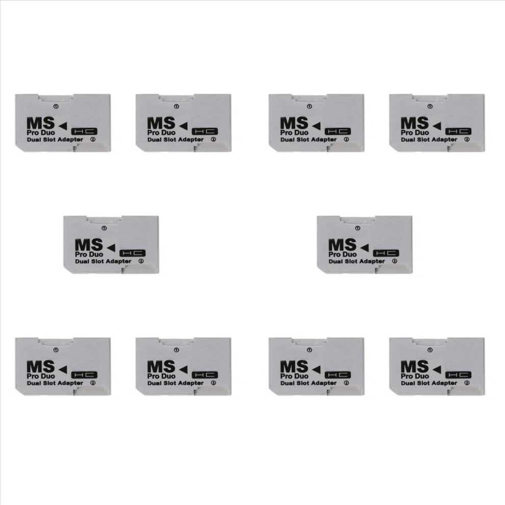 10X Card Reader Micro-Sd Tf To Ms Pro Card Adapter Single Dual Slots For Gamepad 4853066929855