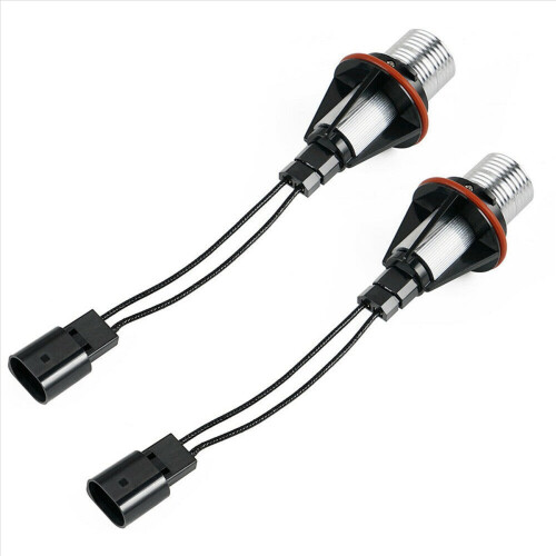 8000K Amber LED Angel Eye Positionsleuchten für E39 E53 E60 E63 E64 E66 E87 5 6 7 X3 X5 [10er-Packung] 2