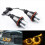 8000K Amber LED Angel Eye Positionsleuchten für E39 E53 E60 E63 E64 E66 E87 5 6 7 X3 X5 [10er-Packung] 5