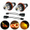 8000K Amber LED Angel Eye Positionsleuchten für E39 E53 E60 E63 E64 E66 E87 5 6 7 X3 X5 [10er-Packung] 4