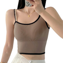 Slim Fit Workout Crop Tank Top For Women Breathable Stretchy Fabric Built In Chest Padding Strap Sleeveless Fitness Top Rotator Cuff Support Perfect F