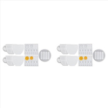 Molde de resina para posavasos, 14 piezas para resina epoxi, molde de resina con forma de taza de café y forma de grano de café con limón.