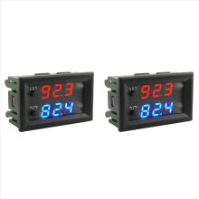 Termostato digital con pantalla LED y control de temperatura, W2809, 12 V CA, 110-220 V, con sonda y control de calor/refrigeración.