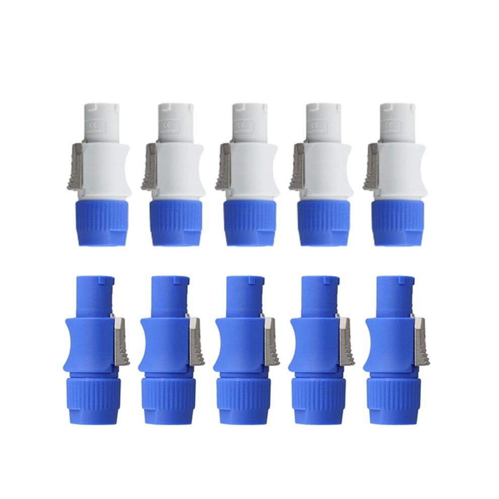 10Pcs 3 Pin Male Powercon Connector 20A 250V Ac Signal Input Jack For Beam Stage Power Light 4712842557500