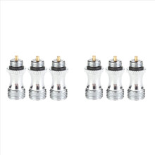 RVS luchtventiel voor dubbelwerkende airbrushonderdelen, airbrushverfgereedschapaccessoires (6 stuks)