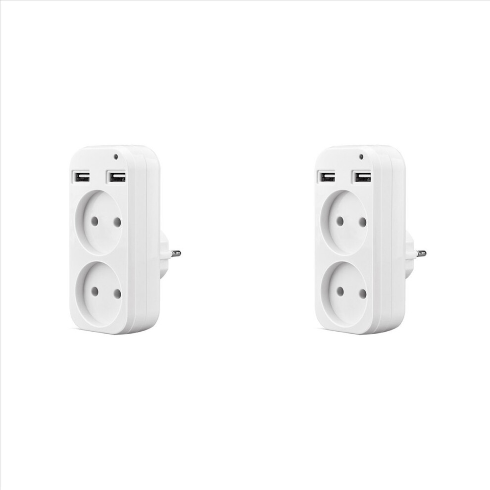 2X Wall Usb Plug Adapter Double Socket Outlet For Phone Charge Double Usb Port 5V 2A Usb Electrique Outlet Eu Plug 4853066926212