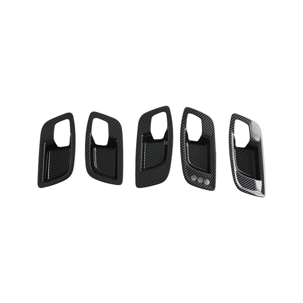 Carbon Fiber Inner Door Handle Bowl Cover Trim For Dodge Charger 2016-2023 Chrysler 300C 2015-2023 Interior Accessories 6131667520243