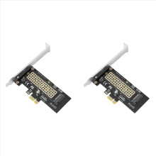 2 tarjetas elevadoras M2 NVME a PCIe X1. Tarjeta de expansión de unidad de estado sólido M2 sin controlador para Windows 10.