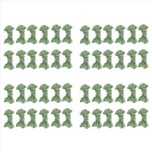 Guardanapos de gaze, guardanapos de jantar amassados, guardanapos de mesa, guardanapos de tecido decorativos (verde, pacote com 48 unidades)