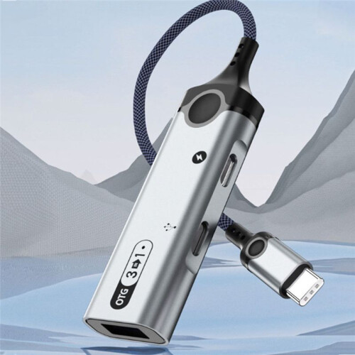 OTG Adapter 3in1 Type-C Android Charging External U Disk Card Reader USB Converter PD 60W Docking Station 1