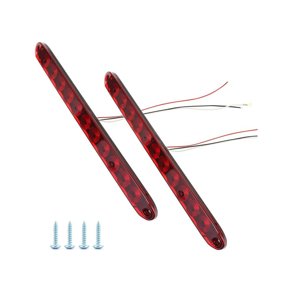 2 Pack Led Trailer Brake Tail - 11 Leds, For 12V Boats Trucks Trailers Red/Light 6134214618271