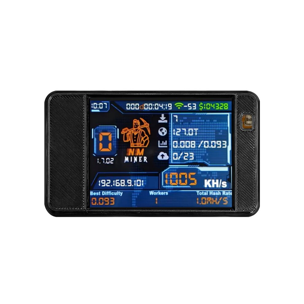 Nmminer Nerdminer Upgrade 992 Kh/S Hashrate Esp32-2432S028 2.8In Display Cyd Colorful Case Bitcoin Crypto Solo Lottery A 4712151836433