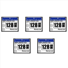 5X 128MB Compact Flash Memory Card for Camera, Advertising Machine, Industrial Computer Card
