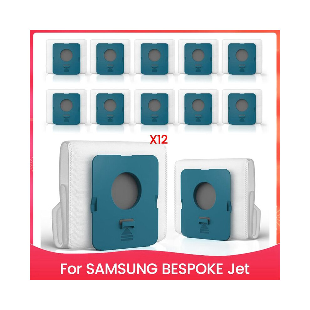 12 Pack VCA-ADB953 Dust Bags for SAMSUNG BESPOKE Jet Cordless Stick Vacuum Cleaner, Compare to Part VCA-ADB953/AA
