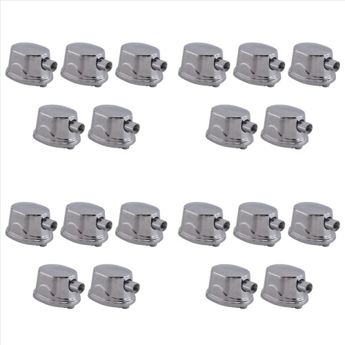 20PCS Silver Alloy Drum Kit Rectangular Claw Hook Lug Single End Drum Percussion Accessory Replacement Parts