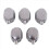 20PCS Silver Alloy Drum Kit Rectangular Claw Hook Lug Single End Drum Percussion Accessory Replacement Parts 3
