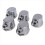 20PCS Silver Alloy Drum Kit Rectangular Claw Hook Lug Single End Drum Percussion Accessory Replacement Parts 2