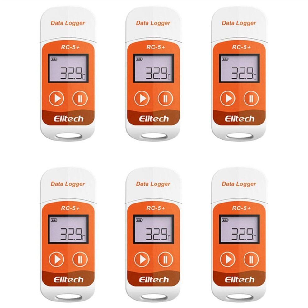 6X Rc-5+ Pdf Usb Temperature Data Logger Reusable Recorder 32000 Points For Refrigeration, Cold Chain Transport 4853316755739