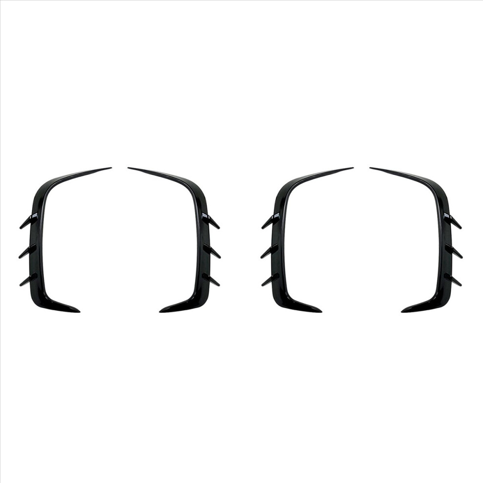 2 Pair Rear Bumper Spoiler Air Vent Cover Side Canard For 4 Series G22 G23 425I 430I M440i 4853066918941