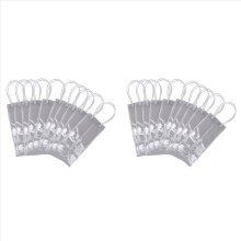 Pacote com 20 bolsas térmicas para vinho, transparentes, em PVC, portáteis, para garrafas de vinho e champanhe, com alça.
